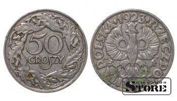 Польша, 50 грошей, 1923. год, Никель