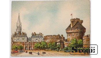 Vintage postcard French castle. 20th century # NT277