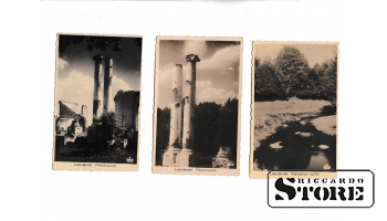 3 Старинные открытки "Руины замка, Лиелварде" 1938.год CSA560