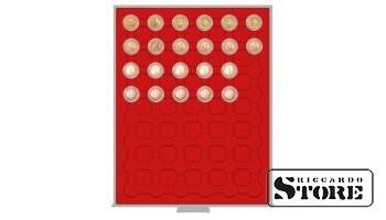 STANDARD Numismatic Box with 48 Round Compartments for Coin Capsules with an Outer Diameter of 24 mm