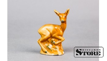 Статуэтка косуля, фарфор, Рига, рижский фарфоровый завод, 50-е годы