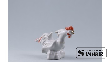 Статуэтка, Петушок , фарфор, Рига , Рижская фарфоровая фабрика, 50-е годы , 9 см