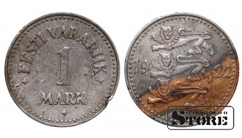 Эстония, 1 марка, 1922. год, Никелевая бронза