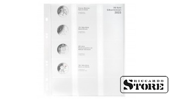 Illustrated Multi collect sheet for housing German silver coins with a denomination of 20 euros for 2023