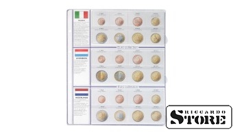 Иллюстрированный лист серии «EURO COLLECTION»: Италия, Люксембург, Нидерланды.