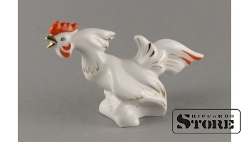 Статуэтка, Петушок , фарфор, Рига , Рижская фарфоровая фабрика, 60-е годы , 9 см