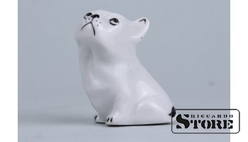 Статуэтка, Собачка  , фарфор, Рига , Рижская фарфоровая фабрика, 90-е годы ,  4,3 см