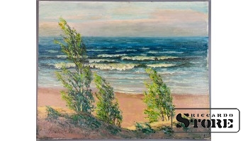 Живопись, Неспокойное море, Владимир Свиклис, 1995 год, 50.5x61.5cm CSA1038