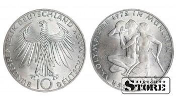1972 West Germany Deutschland Coin Silver Coinage Rare "10 Mark" KM# 112 #G1609