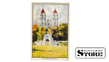 Старинная открытка "Аглонская церковь" CSA7