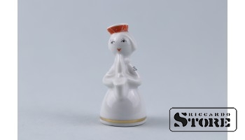 Статуэтка, Девочка из ансамбля с саксофоном, фарфор, Рига, Рижская фарфоровая фабрика, автор модели - Левон Агаджанян, 60-е годы , 6.5 см