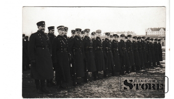 Старинная открытка "Латвийские солдаты" CSA342
