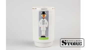 Ваза, фарфор, Рига, Рижский фарфоровый завод, 60-е годы, второй сорт , 11,5 cm , CSA369