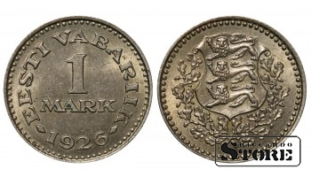 Эстония, 1 марка, 1926. год, Никелевая бронза