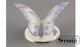 Figūriņa, Tauriņš, porcelāns, Rīga, Rīgas porcelāna fabrika, 1950-tie gadi, 6 cm